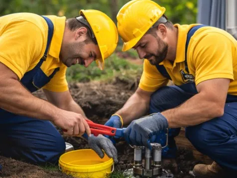 Local Plumber in Cape Coral, FL repairing leaks and drains
