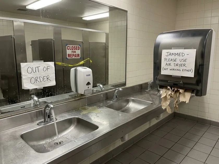 Restroom Fixture Failures